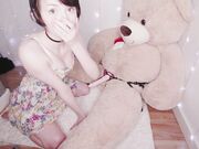 The Blushing Nun - Short Haired Babe Makes A Bear Happy