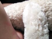 The Tiny Whore Gets Fucked By Teddy Bear