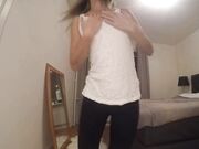 Saraanddave - Fucking pussy with glass dildo