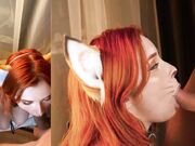 Sweetie Fox - Cute Fox Sucks Big Dick   Cum On Face