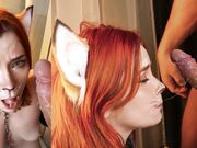 Sweetie Fox - Cute Fox Sucks Big Dick   Cum On Face