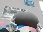 Goddess Green Eyed - Ass Worship Brown Pencil Skirt And Heels