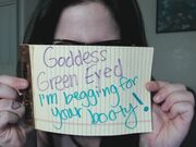 Goddess Green Eyed - Beg To Worship My Asshole