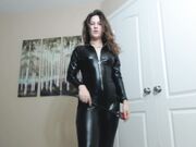 Goddess Green Eyed - Black Catsuit Findom