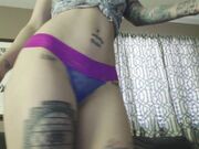 Goddess Green Eyed - Booty Shake Thong Tshirt And Knee Socks