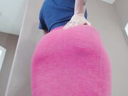 Goddess Green Eyed - Green Eyed Pink Pencil Skirt Ass Worship