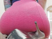 Goddess Green Eyed - Green Eyed Pink Pencil Skirt Ass Worship