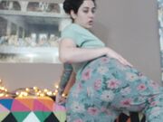 Goddess Green Eyed - Tease And Denial Floral Print Joggers