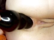 freakslutsage - Anal Play With My New Huge Toy