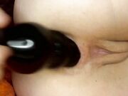 freakslutsage - Anal Play With My New Huge Toy