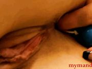 Mandy Flores — Blue Anal Beads