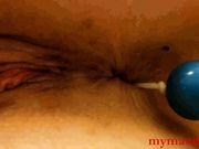 Mandy Flores — Blue Anal Beads