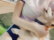 Belle Delphine - Belle With Her Dog-edited