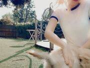 Belle Delphine - Belle With Her Dog