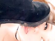 Belle Delphine - Boot Licking (1)