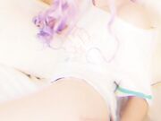 Belle Delphine - WhiteCap PurpleHair (2)