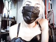 Mistress Euryale - Black Latex Glove Fetish JOI
