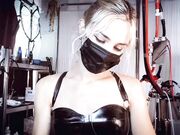 Mistress Euryale - French - Black Latex Glove Fetish JOI