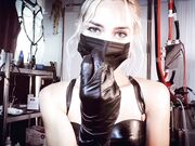 Mistress Euryale - French - Black Latex Glove Fetish JOI