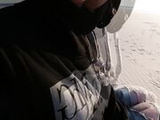 DirtyMolly23 - Risky Outdoor Handjob - Jerking him off on a Public Beach
