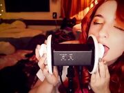 AftynRose ASMR-Maryjane Ear Licking-dupose.com