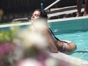 Verona - Cuck Husband DPs Horny Slut Wife with Pool Cleaner in Interracial Threesome GP2037