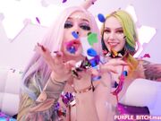Purple Bitch - Sex Lesbian Party With Purple Bitch