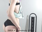 Mohawk Molly -  clothed cum