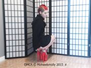 Mohawk Molly -  red heels butt plug custom