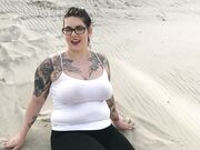 Gaberiella - BBW Public Beach Nudity