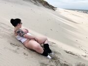 Gaberiella - BBW Public Beach Nudity