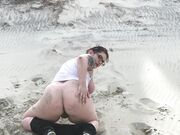 Gaberiella - BBW Public Beach Nudity