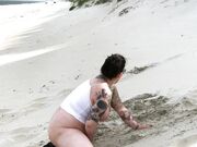 Gaberiella - BBW Public Beach Nudity
