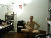 BOB MILGATE COMPLETELY REVEALED WEARING NOTHING BUT SHEER NYLON AND HIGH HEELS