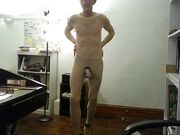 BOB MILGATE COMPLETELY REVEALED WEARING NOTHING BUT SHEER NYLON AND HIGH HEELS