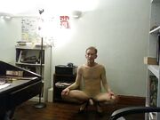 BOB MILGATE COMPLETELY REVEALED WEARING NOTHING BUT SHEER NYLON AND HIGH HEELS