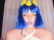 Sweetie Fox - Cosplay Ankha Cowgirl And Deep Blowjob