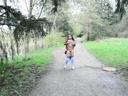 Alyssa Reece - Public Making My Pussy Cum On Busy Trail 