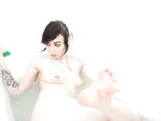Eevee Frost Bath Feet Dildo Masturbation