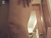 granny caught naked in bathroom