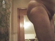 granny caught naked in bathroom