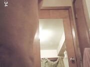 granny caught naked in bathroom