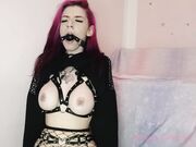 PuppyGirlfriend - Goth Girlfriend Fucks Hardcore A Dildo