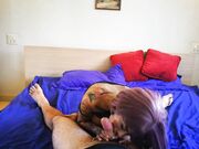 InkedMonster - Asian Babe POV Riding And Creampie