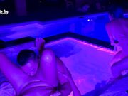 KatieLin_NextDoor - Neon Hot Tube Foursome