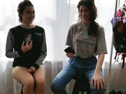 Rubie and Saph - Strip and Spank Question Game