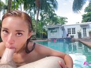 BrandiBraids - Brandibraids Sucks And Fucks Her MiamiBeach PoolBoy 