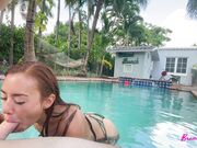 BrandiBraids - Brandibraids Sucks And Fucks Her MiamiBeach PoolBoy 