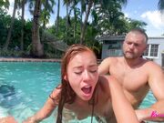 BrandiBraids - Brandibraids Sucks And Fucks Her MiamiBeach PoolBoy 