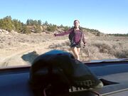 BrandiBraids - Stranded Hiker Is VERY Thankful For The Ride ;)
